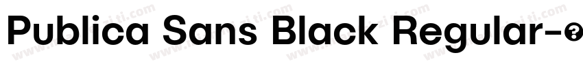 Publica Sans Black Regular字体转换